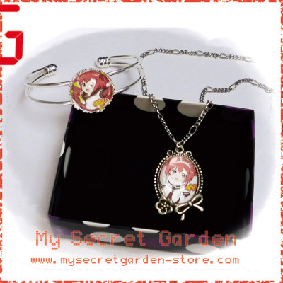YuruYuri ( Yuru Yuri ) ゆるゆり Akari Akaza Anime Cabochon Necklace and Bracelet Set